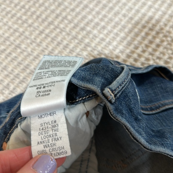MOTHER Dark Blue Straight Leg Jeans 26 - Picture 9 of 9